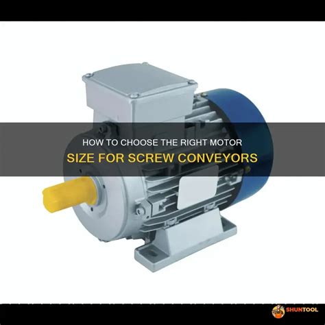 screw conveyor motor calculation|how to select motor for conveyor.